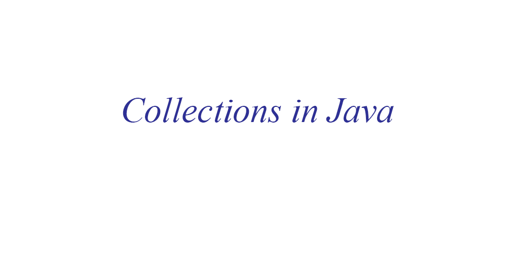 collections in java